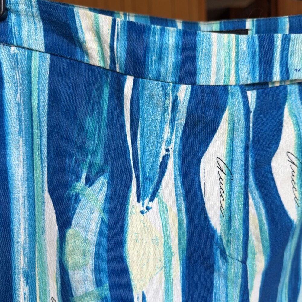 Gucci Archive S/S 96 Gucci by Tom Ford Watercolor Trousers Women’s Sz 44 Pant - Picture 9 of 14